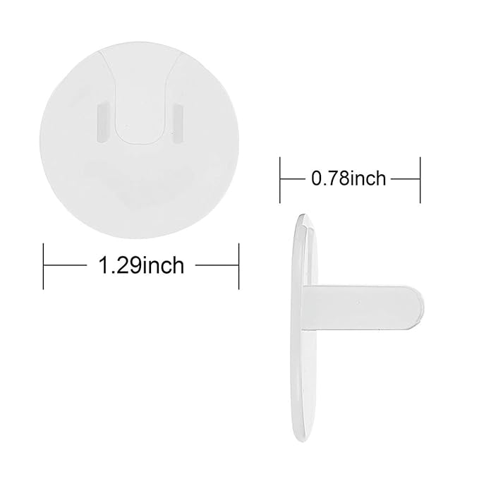 100 Pack Outlet Covers Baby Proofing Clear Outlet Covers Baby Safety Outlet Plug Covers Safe & Secure Electric Plug Protectors Sturdy Childproof Socket Covers for Home & Office