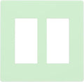 Green 2 Gang Double GFCI Decorator Rocker/decorator Light Switch Cover Decorative Outlet Wall Plate Electrical Faceplate Screwless
