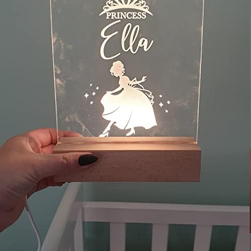 Princess Night Light, Night Light, Custom Name Night Light, Kids Bedroom, Nursery Night Light, Personalized Night Light, Childs Playroom, Gift for Kids