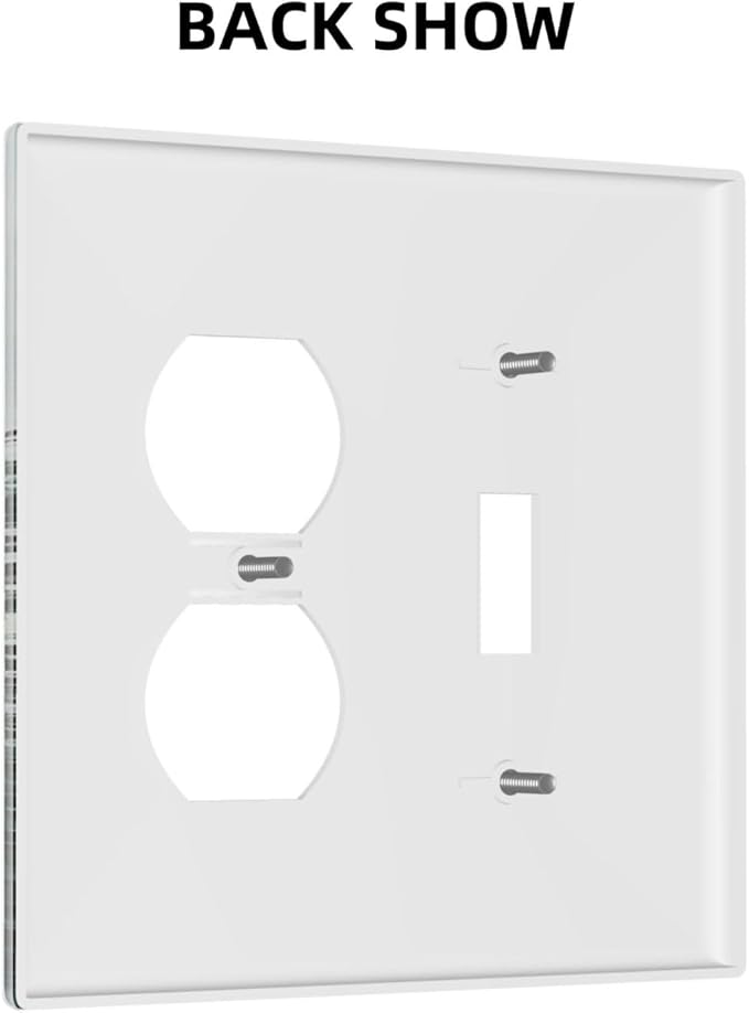 Forest Pinetrees Misty Landscape Nature Wallplates 1 Toggle 1 Duplex Electrical Gfci Faceplate Decorative Light Switch Covers Switch Plate for Bedroom Farmhouse Decor