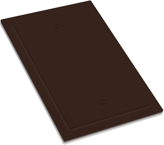Coffee Brown Decorative 1 Gang No Device Blank Wall Plate Blank Light Switch Cover Switchplate Electric Unused Faceplate Covers