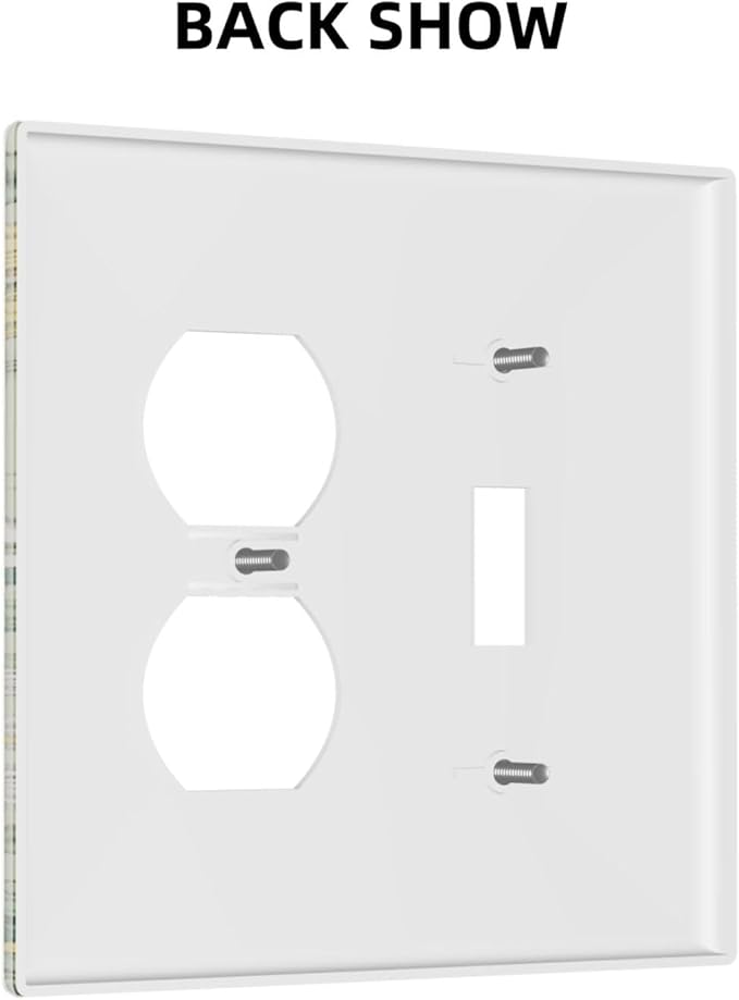 Wallplates Vintage Floral Cute Cat Colorful Flowers 1 Toggle 1 Duplex Switch Plate Electrical Gfci Faceplate Decorative Light Switch Covers For Bed Room Living Room Decor