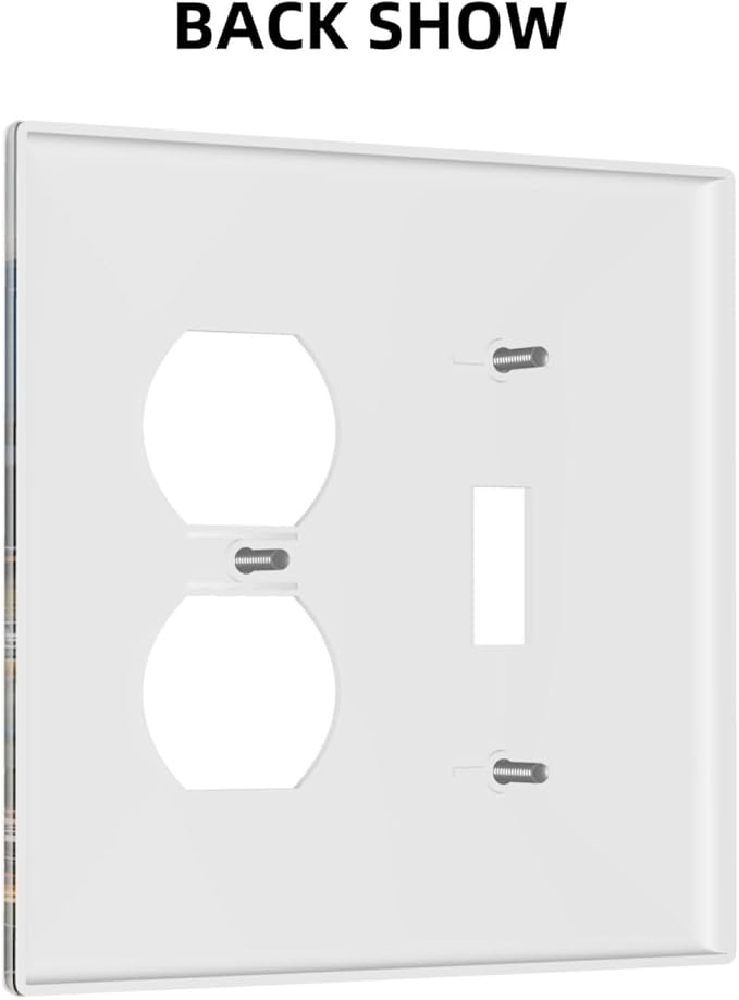 Sunset Wild Flower Field Floral Nature Landscape Wallplates 1 Toggle 1 Duplex Switch Plate Electrical GFCI Faceplate Decorative Light Switch Covers for Farmhouse Bedroom Decor