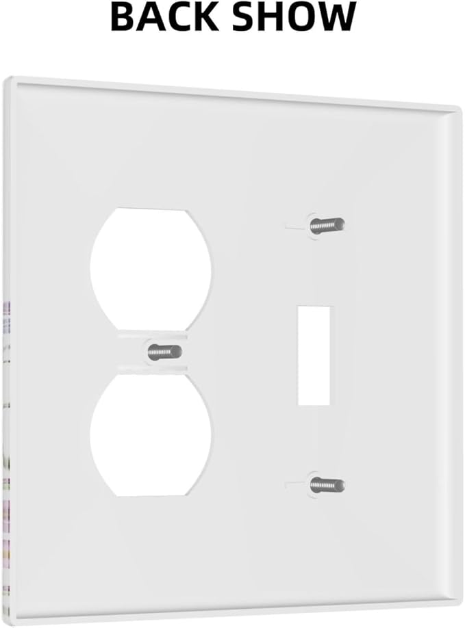 Colorful Wildflowers Dragonfly Lavender Butterfly Insect Wallplates 1 Toggle 1 Duplex Switch Plate Electrical GFCI Faceplate Decorative Light Switch Covers for Bedroom Living Room Decor