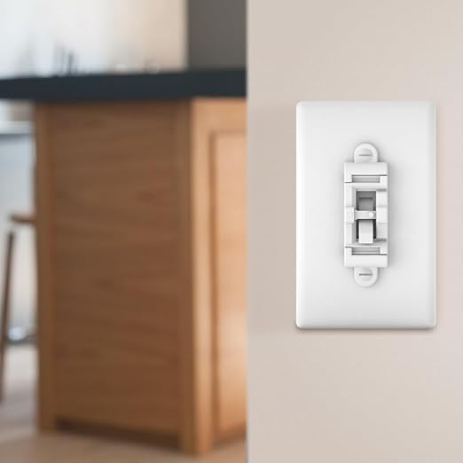 Child Proof Light Switch Cover Guard 5Pack - Unbreakable Toggle Switch Protector for Kids Safety, Smart Home & Security, 24/7 Protection,White