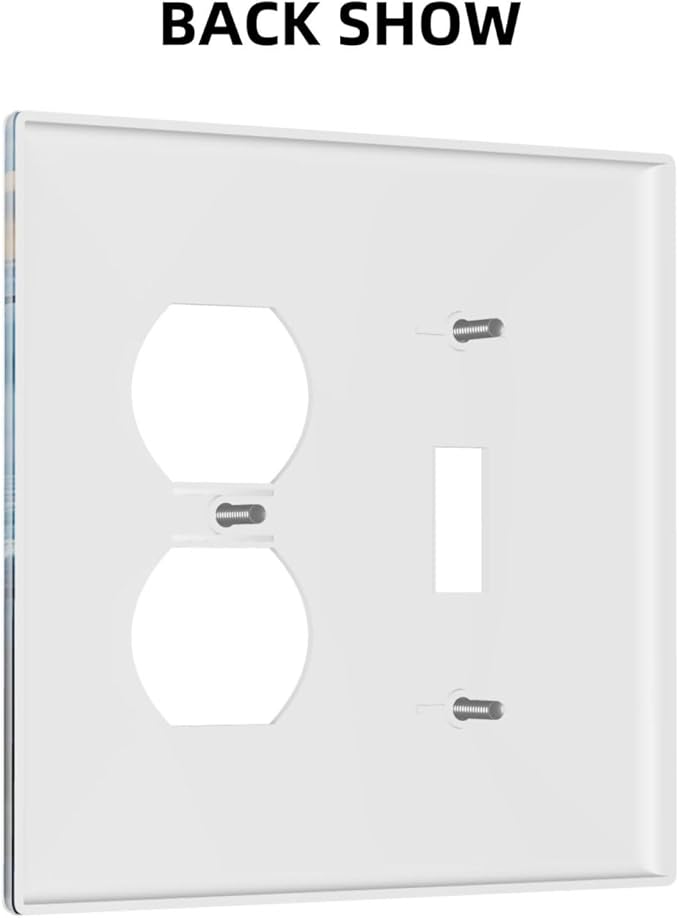 Outlet Covers Deep Ocean Octopus Sailboat Sea Monster 2 Gang Decorative Switch Plates 1 Toggle Duplex Combo Light Switch Cover GFCI Socket Cover WallPlates for Bathroom Bedroom Decor
