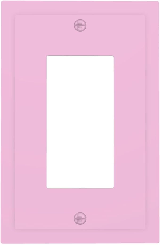 Curte Purple Decorative 1 Gang Outlet Light Switch Cover Woman Girl Room Rocker/Decorator Face Switch Wall Plate GFCI Outlet Cover Plate