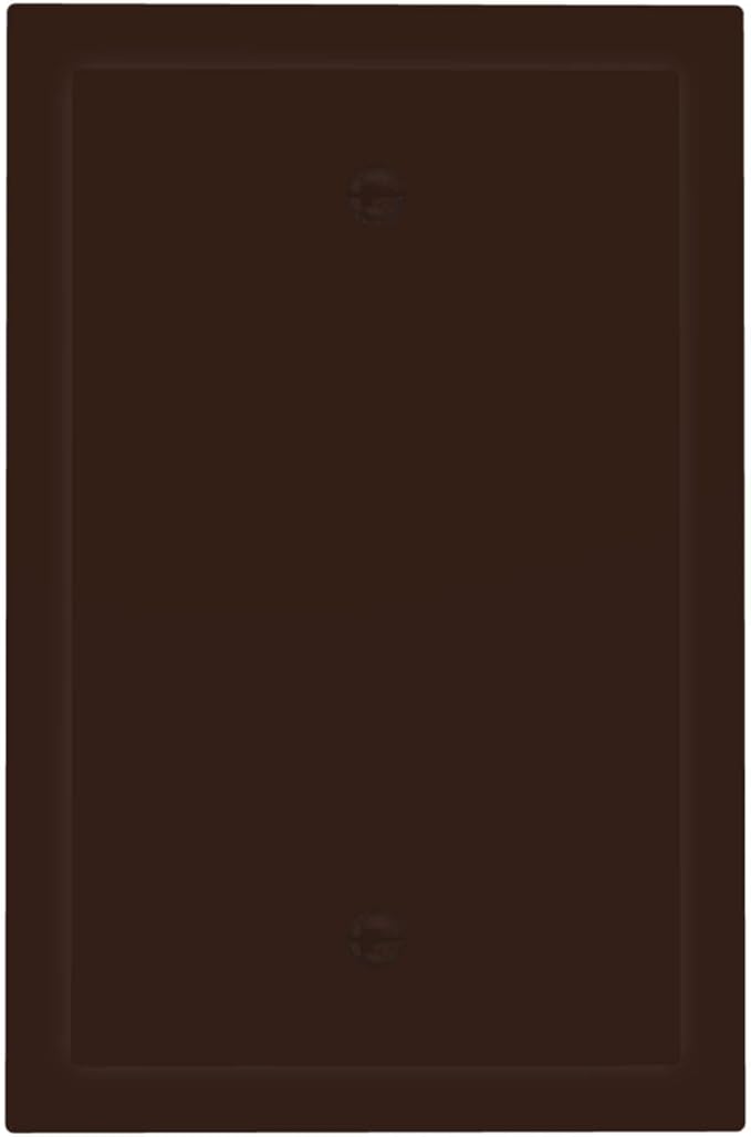 Coffee Brown Decorative 1 Gang No Device Blank Wall Plate Blank Light Switch Cover Switchplate Electric Unused Faceplate Covers