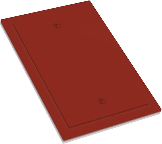Red Decorative 1 Gang Blank Wall Plate, One Gang Wine/Brown Red No Device Light Switch Cover Electric Unused Switch Face Wallplate Covers