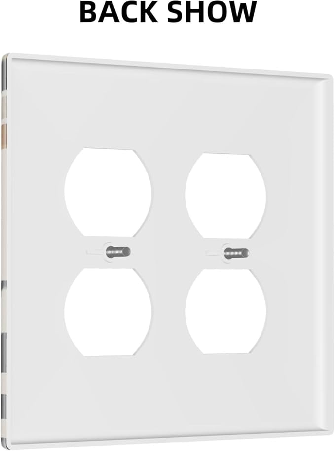 Boho Mid Century Arch Plant Leaves Sun Moon Outlet Covers 2 Gang Double Duplex Decorative Light Switch Covers Electrical Wallplates Socket Faceplate for Bedroom Living Room Decor
