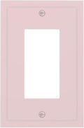 Pink Decorative 1 Gang Rocker/Decorator Outlet Light Switch Wall Plate Cover Faceplate Face Switch GFCI Outlet Cover Plate