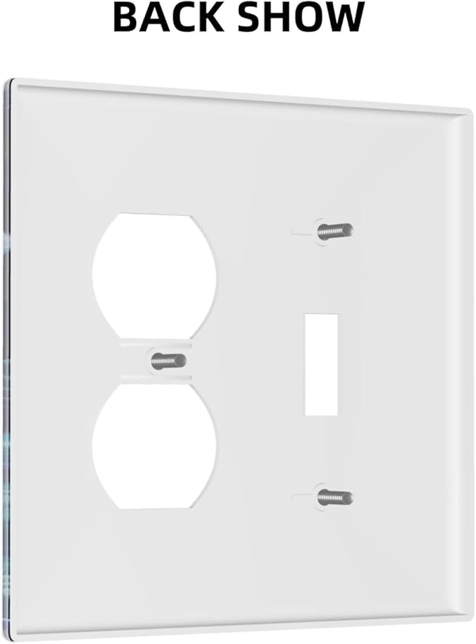 Jellyfish Sea Turtle Fantasy Ocean Coral Underwater World Wallplates 1 Toggle 1 Duplex Switch Plate Electrical GFCI Faceplate Decorative Light Switch Covers for Nursery Kids Room Decor