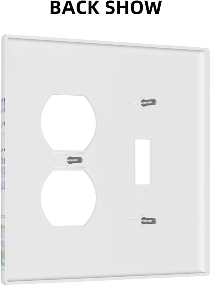Lavender Wildflowers Purple Flowers Plant Floral Wallplates 1 Toggle 1 Duplex Switch Plate Electrical GFCI Faceplate Decorative Light Switch Covers for Bedroom Living Room Decor