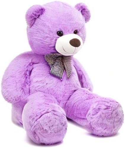 MorisMos Giant Teddy Bear 4 Feet, 47inch Stuffed Animal Big Teddy Bear Plush, Classic Gift Girlfriend Boyfriend on Birthday, Violet