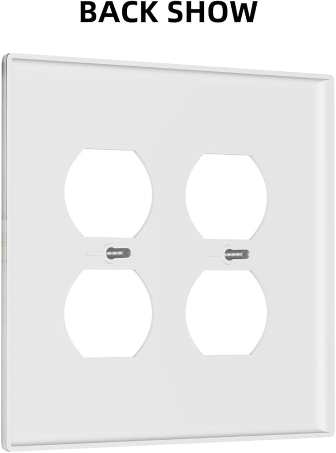 Gold Marble Grey Art Abstract Luxury Print Outlet Covers 2 Gang Double Duplex Decorative Light Switch Covers Electrical Wallplates Socket Faceplate for Kitchen Bathroom Decor