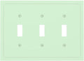 Green 3 Gang Light Switch Plate Decorative Triple Toggle Wall Plate Cover Electrical Faceplate Switch Face Plate