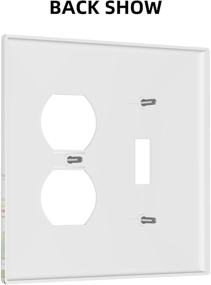 Outlet Covers Rustic Colorful Floral Butterfly Watercolor Flowers 2 Gang Decorative Switch Plates 1 Toggle Duplex Combo Light Switch Cover GFCI Socket Cover WallPlates for Bathroom Bedroom