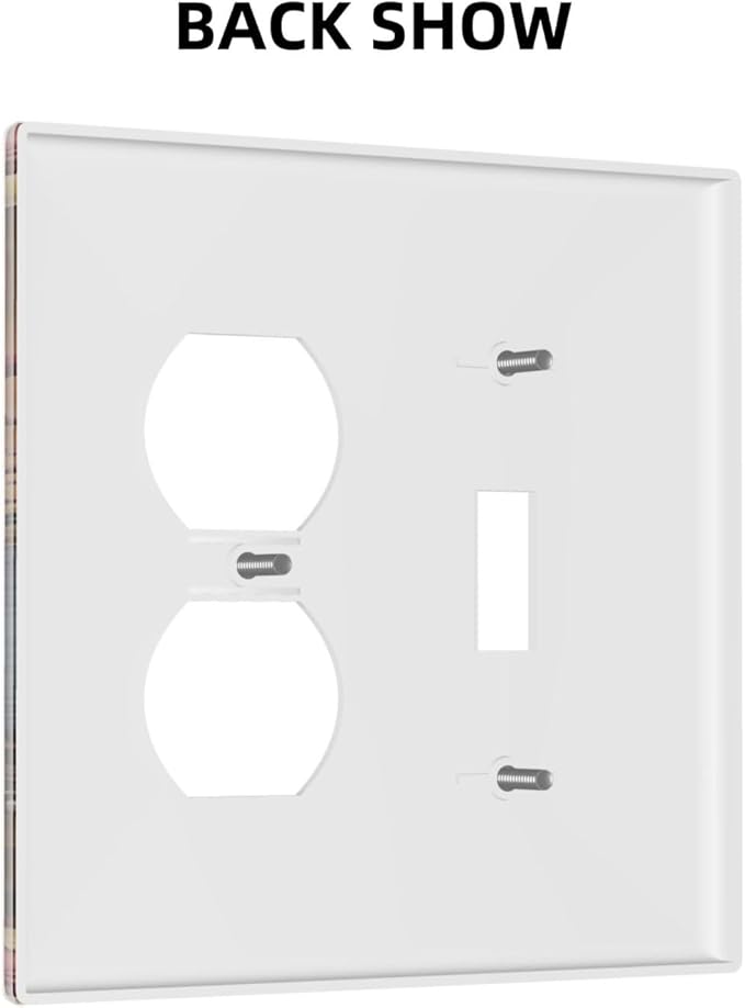 Texas Kitchen Coffee Restaurant Cafe 2-Gang 1-Toggle 1-Duplex Device Combination Wallplate Country Cottage Lodge Hotel Life One Toggle Switch and One Duplex Receptacle Outlet Combo Light Switch Cover