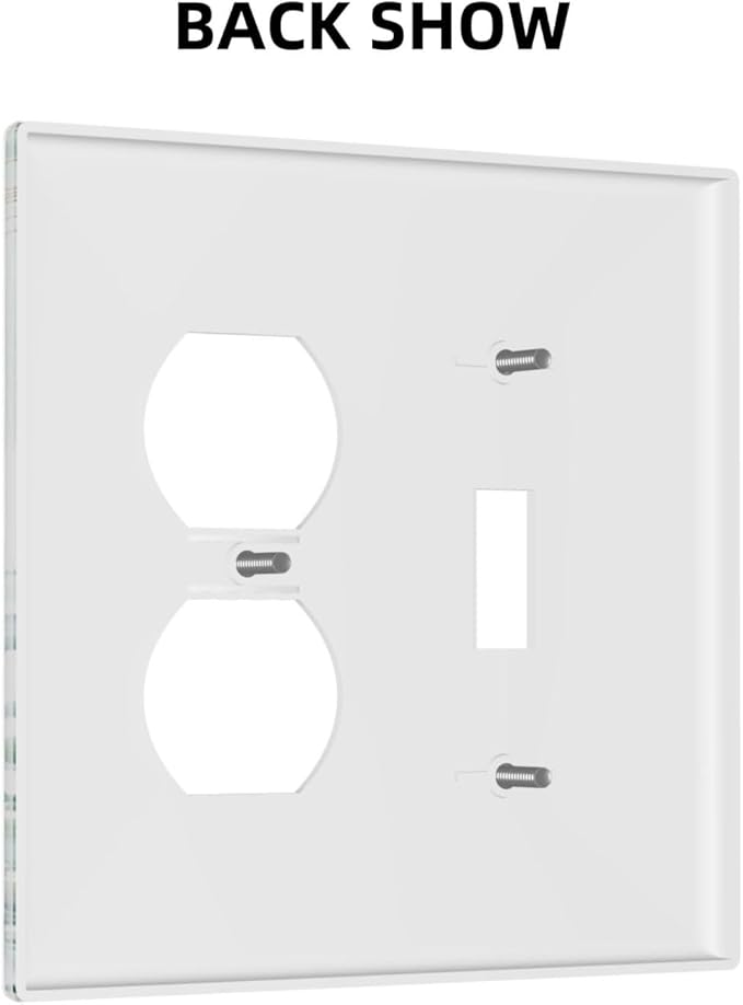 Boho Green Eucalyptus Leaf Floral Sage Flower Wallplates 1 Toggle 1 Duplex Switch Plate Electrical GFCI Faceplate Decorative Light Switch Covers for Bedroom Living Room Decor