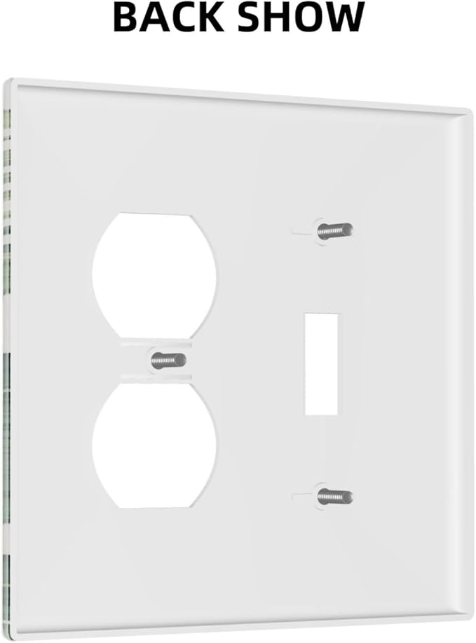 Tropical Leaf Jungle Botanical Palm Tree Greenery Floral Wallplates 1 Toggle 1 Duplex Switch Plate Electrical GFCI Faceplate Decorative Light Switch Covers for Bedroom Living Room Decor