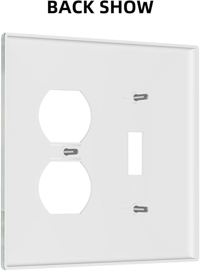 Outlet Covers Green Marble Luxury Abstract 2 Gang Decorative Switch Plates 1 Toggle Duplex Combo Light Switch Cover GFCI Electrical Wall Plates for Bathroom Bedroom Decor