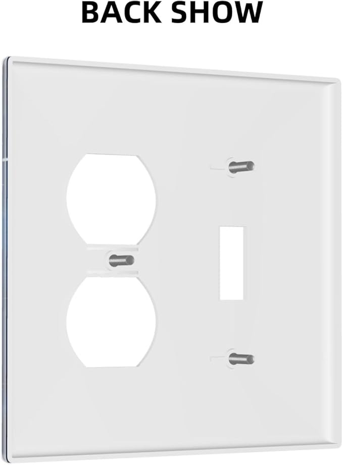 Light Switch Cover Plate Galaxy Starry Sky Universe Sparkle Stars 2 Gang Outlet Covers 1 Toggle 1 Duplex Socket Cover Wallplates Electrical Switch Plate Covers for Bathroom Bedroom Decor
