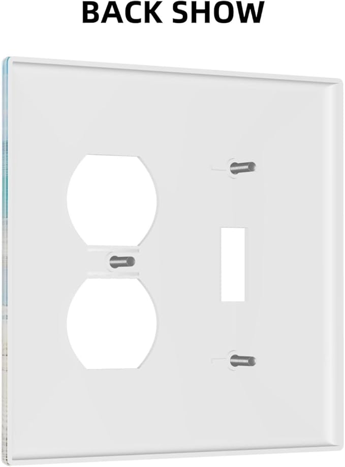 Wallplates Seashells Beach Starfish Scallop 1 Toggle 1 Duplex Switch Plate Electrical Gfci Faceplate Decorative Light Switch Covers For Bathroom Home Decor