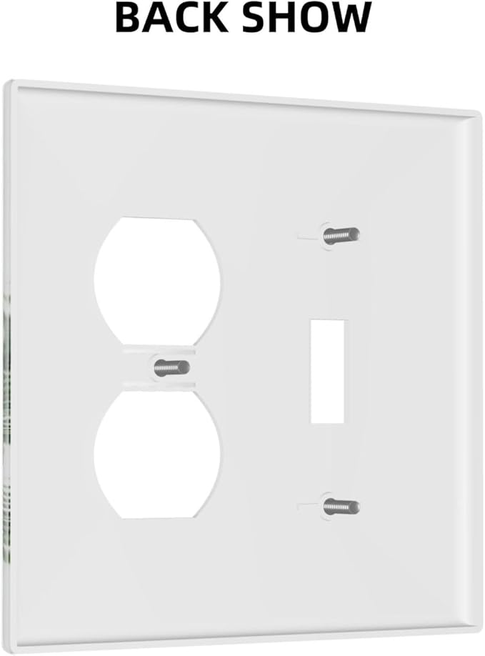 Wallplates Palm Trees Tropical Green Plant Palm Leaf 1 Toggle 1 Duplex Switch Plate Electrical Gfci Faceplate Decorative Light Switch Covers For Bed Room Bathroom Decor