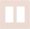 Beige 2 Gang Double GFCI Decorator Rocker/decorator Light Switch Cover Decorative Outlet Wall Plate Electrical Faceplate Screwless