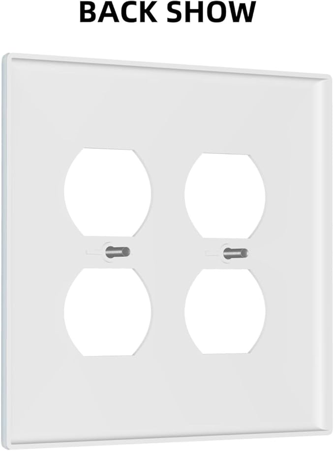 Aqua/Teal 2 Gang Double Duplex Receptacle Combo Outlet Light Switch Cover Wall Plate Electrical Faceplate Decorative Dual Device Switchplate