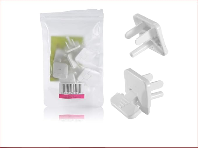 Bates- Outlet Covers Child Proof, 10 Pack, White, 3 Prong Outlet Covers