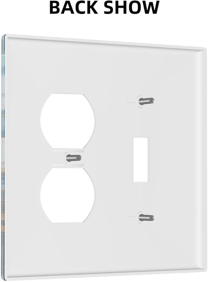 Light Switch Cover Plate Golden Abstract Luxury Marble 2 Gang Decorative Switch Plates 1 Toggle Duplex Combo Outlet Covers GFCI Wall Plates for Livingroom Bathroom Decor