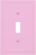 Decorative Light Purple Toggle 1-Gang Toggle Light Switch Cover, Pretty Beauty Romantic Lavender Girly Fashion Trendy Elegant Purple Single Electrical Device Switch Face Wall Plate One Gang