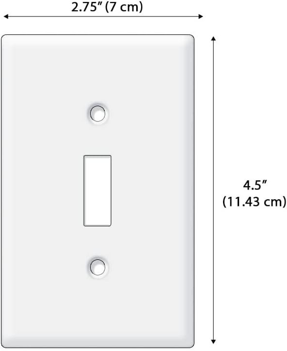 WIRESTER Single Gang Toggle Light Switch Plate/Wall Plate Cover - Black White Tuxedo Cat Hide And Seek