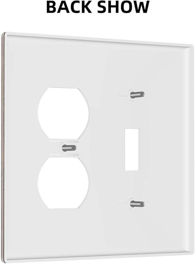Outlet Covers Dark Brown Wood Grain 1 Toggle 1 Duplex Switch Plate Covers Electrical Light Switch Cover Plate Decorative Wall Plate Socket Cover for Farmhouse Cabin Decor
