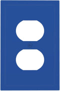 Blue 1 Gang Electrical Duplex Wall Plate Receptacle Outlet Covers Decorative Dual Single Device Light Switch Cover Switchplate
