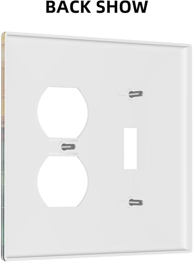 Decorative Art Light Switch Covers Enchanted Glowing Forest 2 Gang Single Toggle Duplex Combination Electrical Faceplate Switchplate Wall Plate for Home Decor