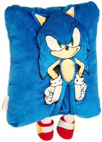 Sonic The Hedgehog Anime Kids Super Plush Cozy Snuggle (TM) Pillow (100% Officially Licensed Product) by Franco