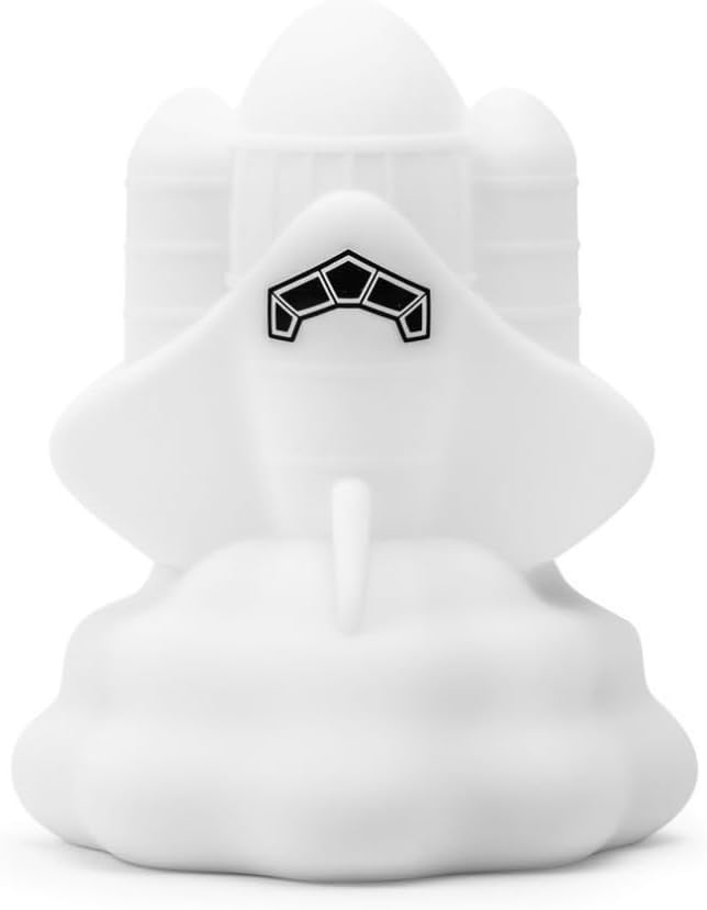Lumipets Space Rocket LED Baby Night Light, Cordless, Touch Control, Soft Silicone Material, 8 Lulling Colors, Portable