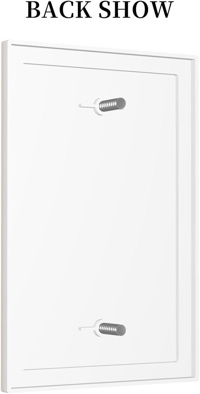 Beige Decorative 1 Gang No Device Blank Wall Plate Blank Light Switch Cover Switchplate Electric Unused Faceplate Covers