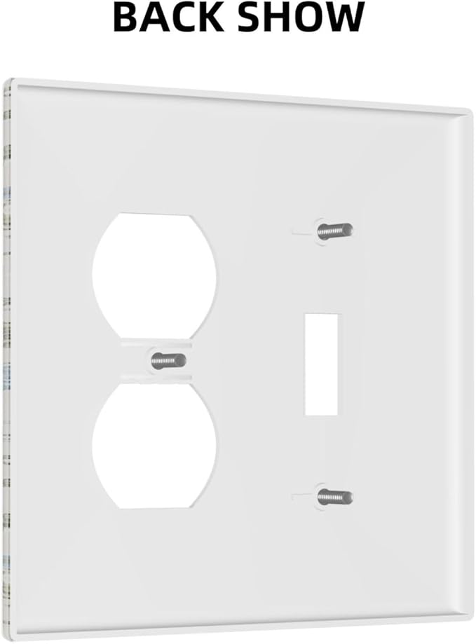 Outlet Covers Boho Floral Vintage Flowers Plants 2 Gang Decorative Switch Plates 1 Toggle Duplex Combo Light Switch Cover GFCI Electrical Wall Plates for Bathroom Bedroom Decor