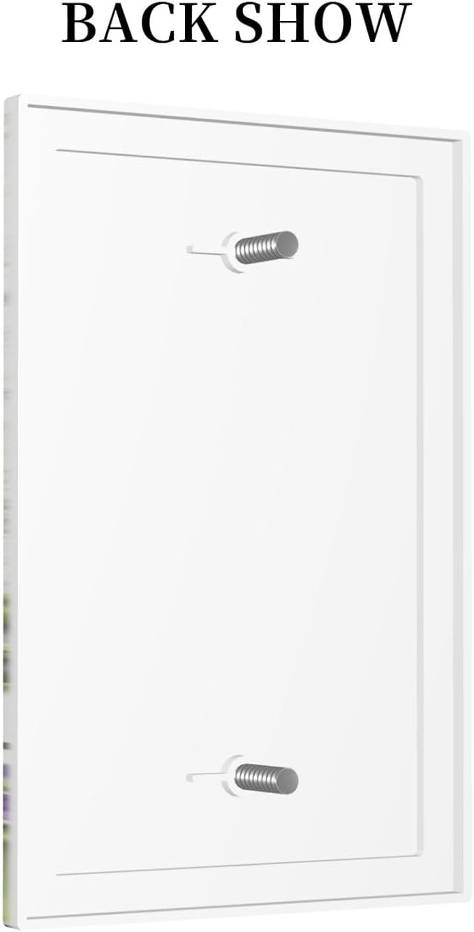Rustic Wooden Plank Lavender No Device Blank Wall Plate 1 Gang Light Switch Cover Electrical Switchplate Faceplate Decorative Outlet Covers for Bedroom Bathroom Kitchen Decor