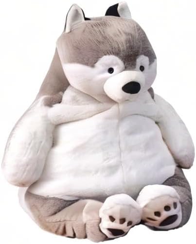 Husky Weighted Stuffed Animals, 17" 3.5 lbs Weighted Husky Dog Plush Toy Large Weighted Plush Animal Pillow Gifts for Boys and Girls