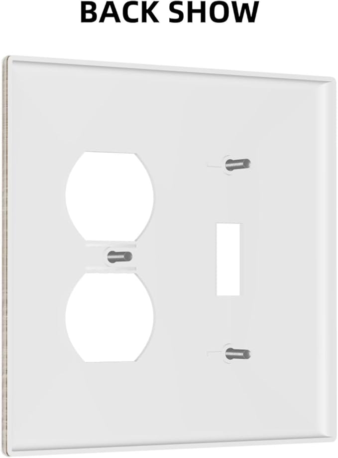 Outlet Covers Light Brown Wood Grain 1 Toggle 1 Duplex Switch Plate Covers Electrical Light Switch Cover Plate Decorative Wall Plate Socket Cover for Farmhouse Cabin Decor