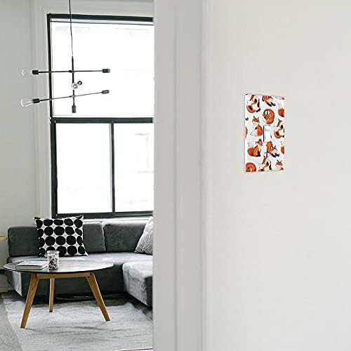 WIRESTER Single Gang Toggle Light Switch Plate/Wall Plate Cover - Red Fox Funny Playful Postures