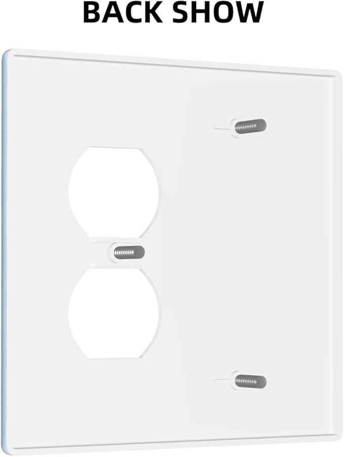 Cute Animal Dogs Puppy Decorative Outlet Cover Blank And Duplex Light Switch Plate Cover Electricity Receptacles Plates For Home Kitchen Living Bedroom 4.6 * 4.5