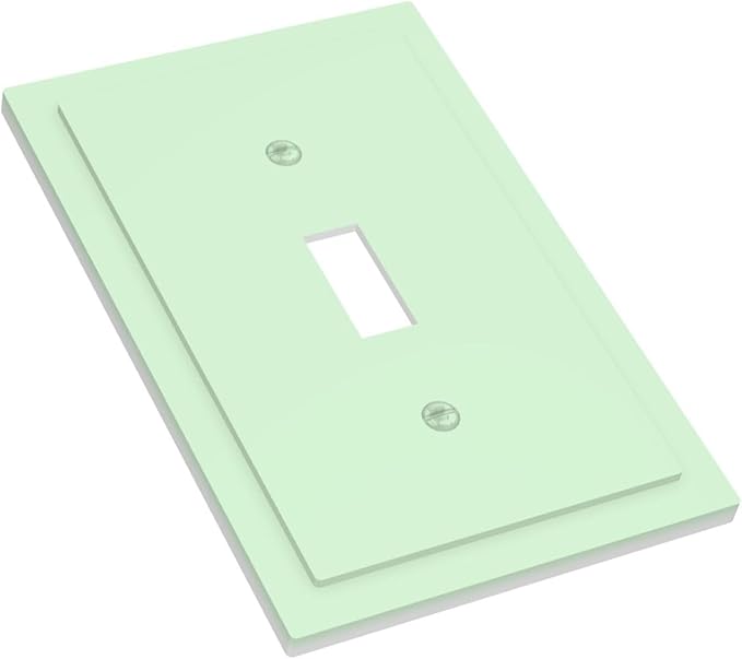 Green 1 Gang Light Switch Cpver Outlet Covers Decorative Single Toggle Wall Plate Electrical Switchplate Faceplate