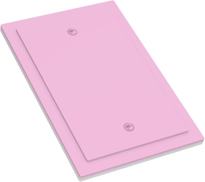 Light Purple Decorative 1 Gang No Device Blank Wall Plate Lavender Girly Fashion Trendy Elegant Luxury Solid Purple Light Switch Cover Switchplate Electric Unused Faceplate Covers