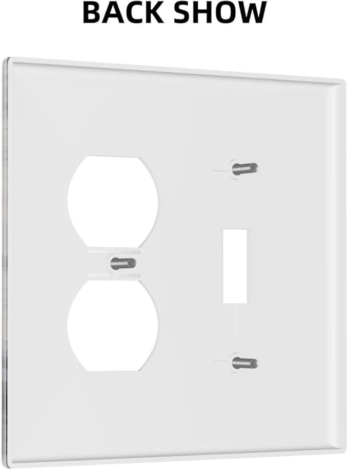Grey And White Marble Abstract Art Print Wallplates 1 Toggle 1 Duplex Switch Plate Electrical GFCI Faceplate Decorative Light Switch Covers for Bathroom Kitchen Decor