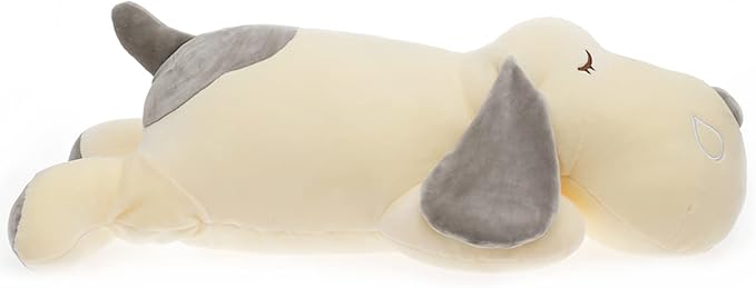 ERDAO Dog Plush Pillow, Soft Dog Stuffed Animals Toy Plushie Body Pillow Gifts for Kids Girls Boys (Gray, 21.6 inch)
